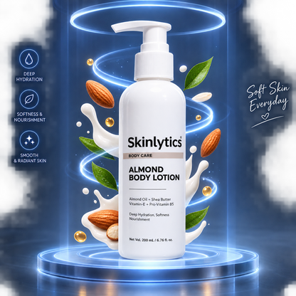 Skinlytics Almond Body Lotion – Deep Hydration, Softness & Nourishment | 200 mL