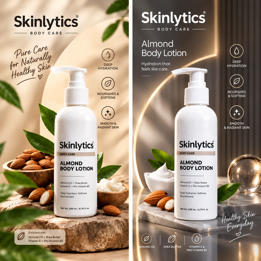 Skinlytics Almond Body Lotion – Deep Hydration, Softness & Nourishment | 200 mL